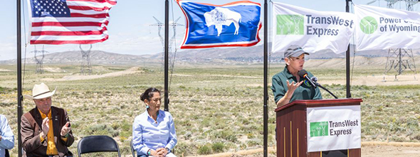 Wyoming groundbreaking ceremony