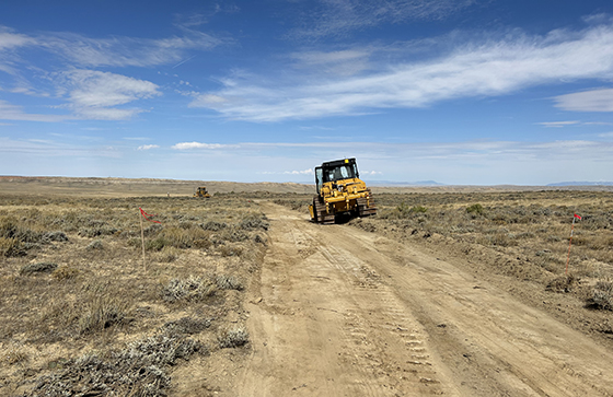 Tractors begin construction